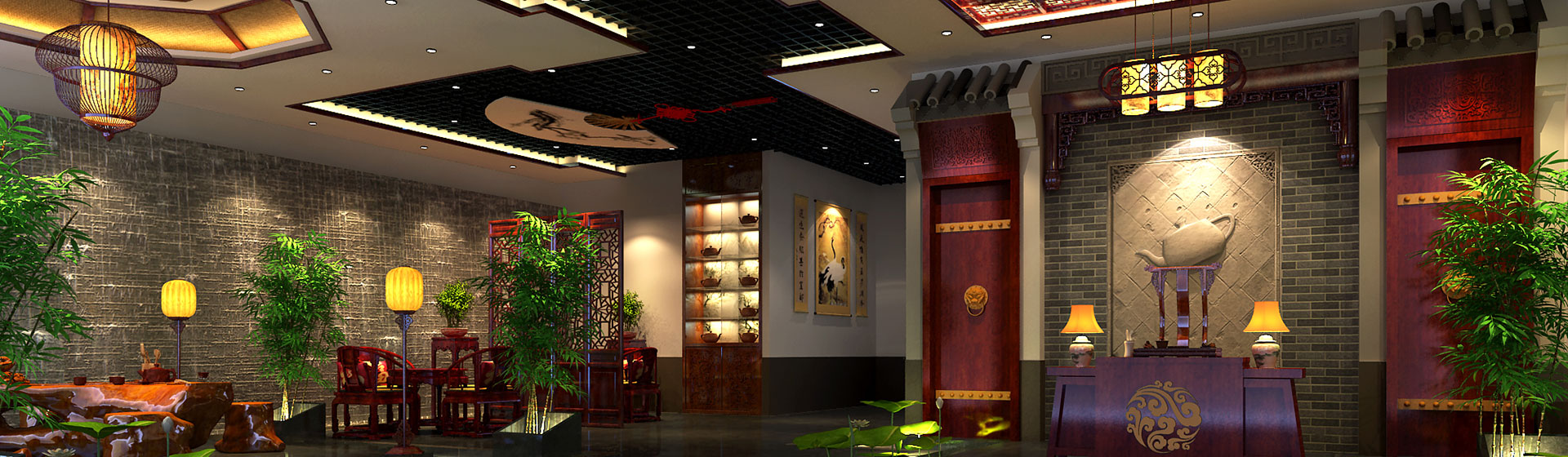 河南古典中式茶樓設計|有茗為伴，凡塵皆遠